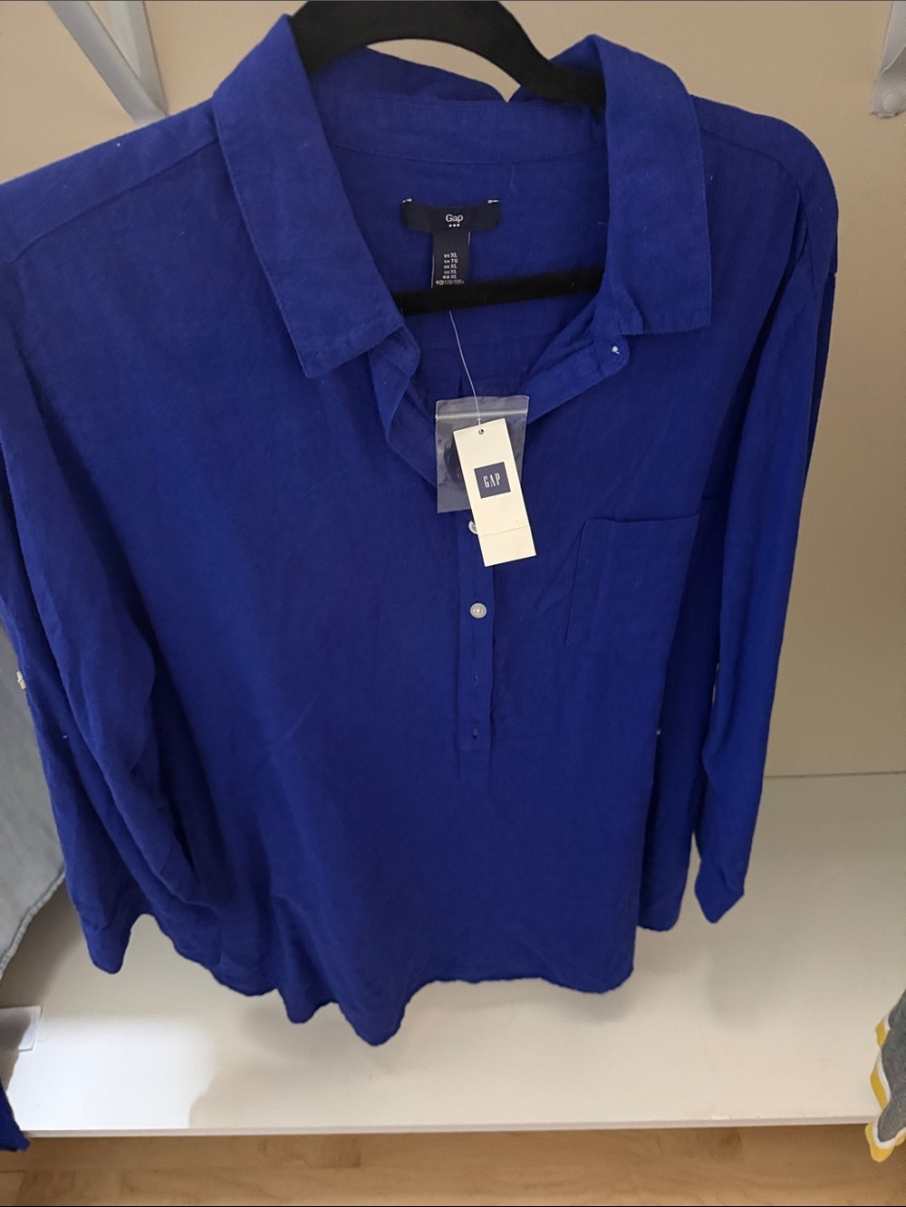 GAP factory Women’s  Casual Button-Down Shirt in Royal Blue